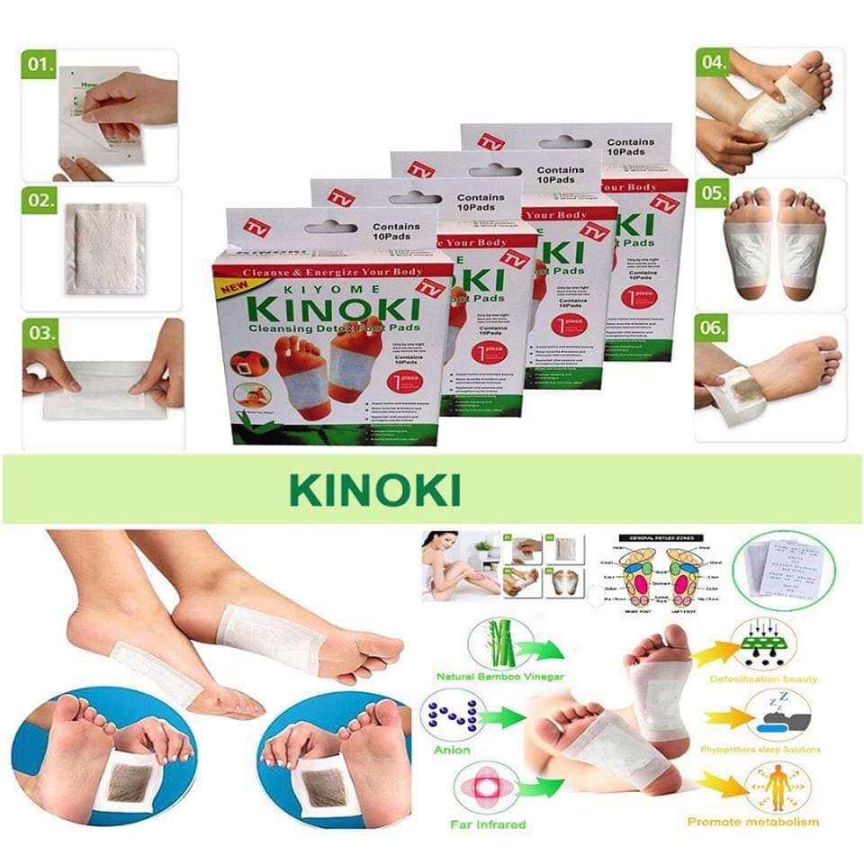 ৪ প্যাকেট [ ৪০ পিছ ] Kinoki Detox Foot Pads