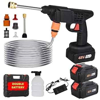 ( 3 pes BATTARY ) CAR WASHER GUN RECHARGEABLE