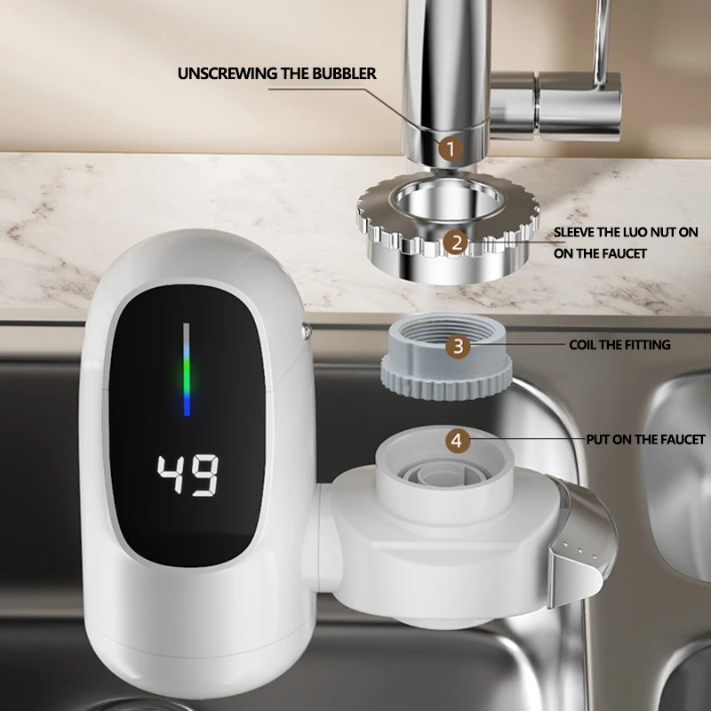 Instant Water Heater Faucet Hot and Cool