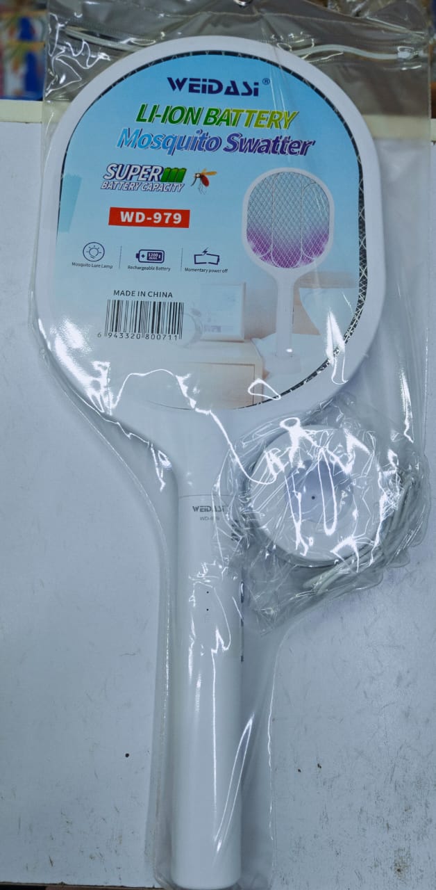 Weidasi WD-979 Electric Fly Mosquitoes Bat Insect Racket With LED Light