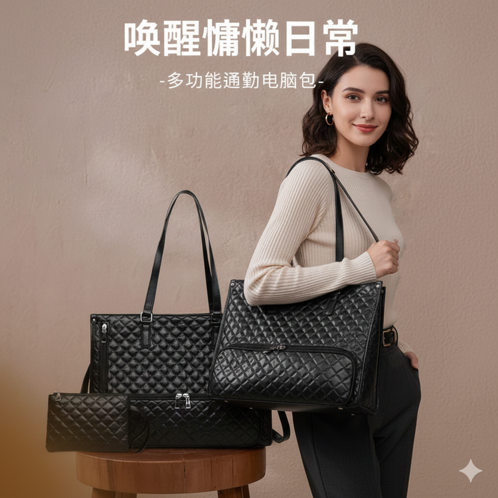 Spot New Lunch Bag Combination Bag Large Handbag Insulated Women's Cross-Body Bag