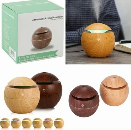Portable Mini Wooden Air Humidifiers